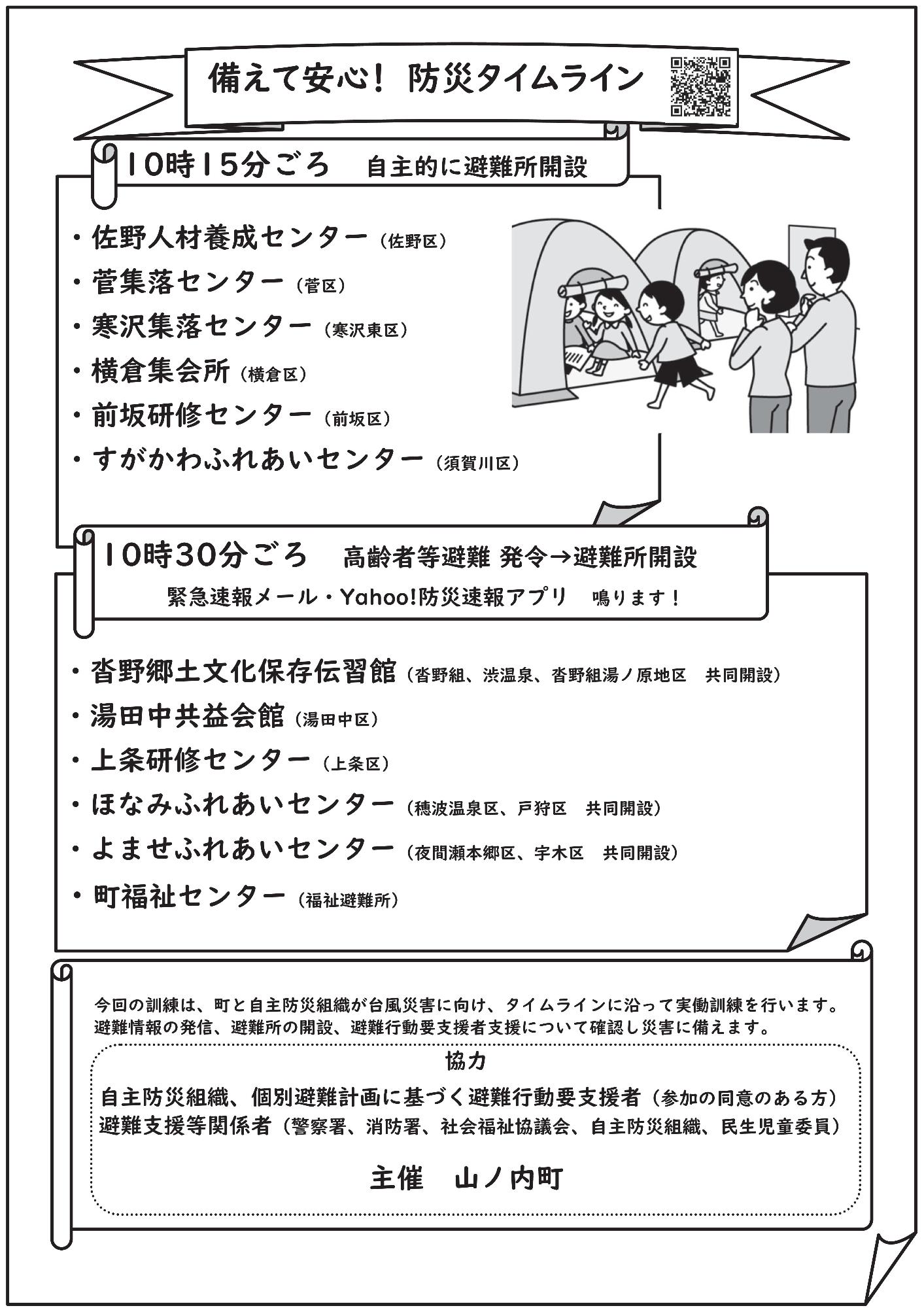 山ノ内町総合防災訓練2025ポスター2枚目