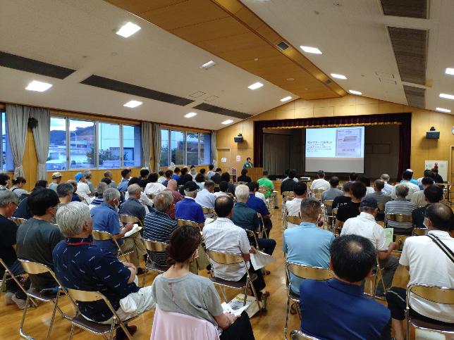 夏の防犯指導員会議の様子↑