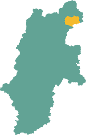 山ノ内町の地図。山ノ内町は長野県の北東に位置する。